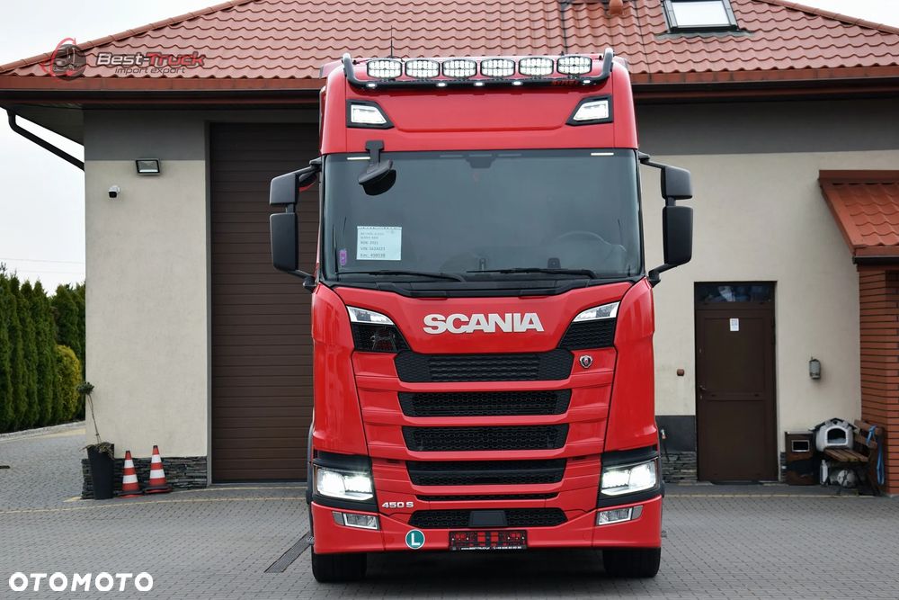 Scania S450 / FULL LED / KLIMA POST. / RETARDER / ZBIORNIKI  1400 L /  DUŻE ZEGARY - 4