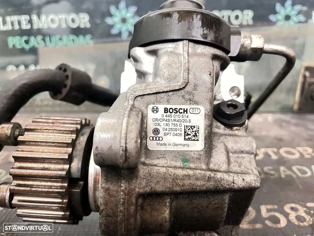 Bomba injetora usada 2.0 TDI 140CV CFF BOSCH 0445010514 ALTA PRESSÃO 03L130755D