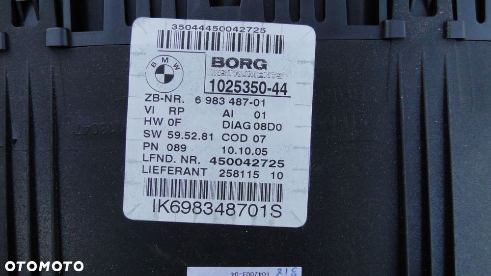 BMW 3 E90 E91 E92 E93 LICZNIK ZEGARY 6983487 2.0D EUROPA - 3