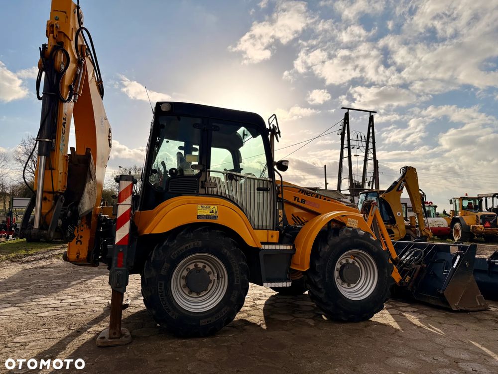 Terex koparko - ładowarka MECALAC TLB980, równe skrętne koła, jak NOWA - 26