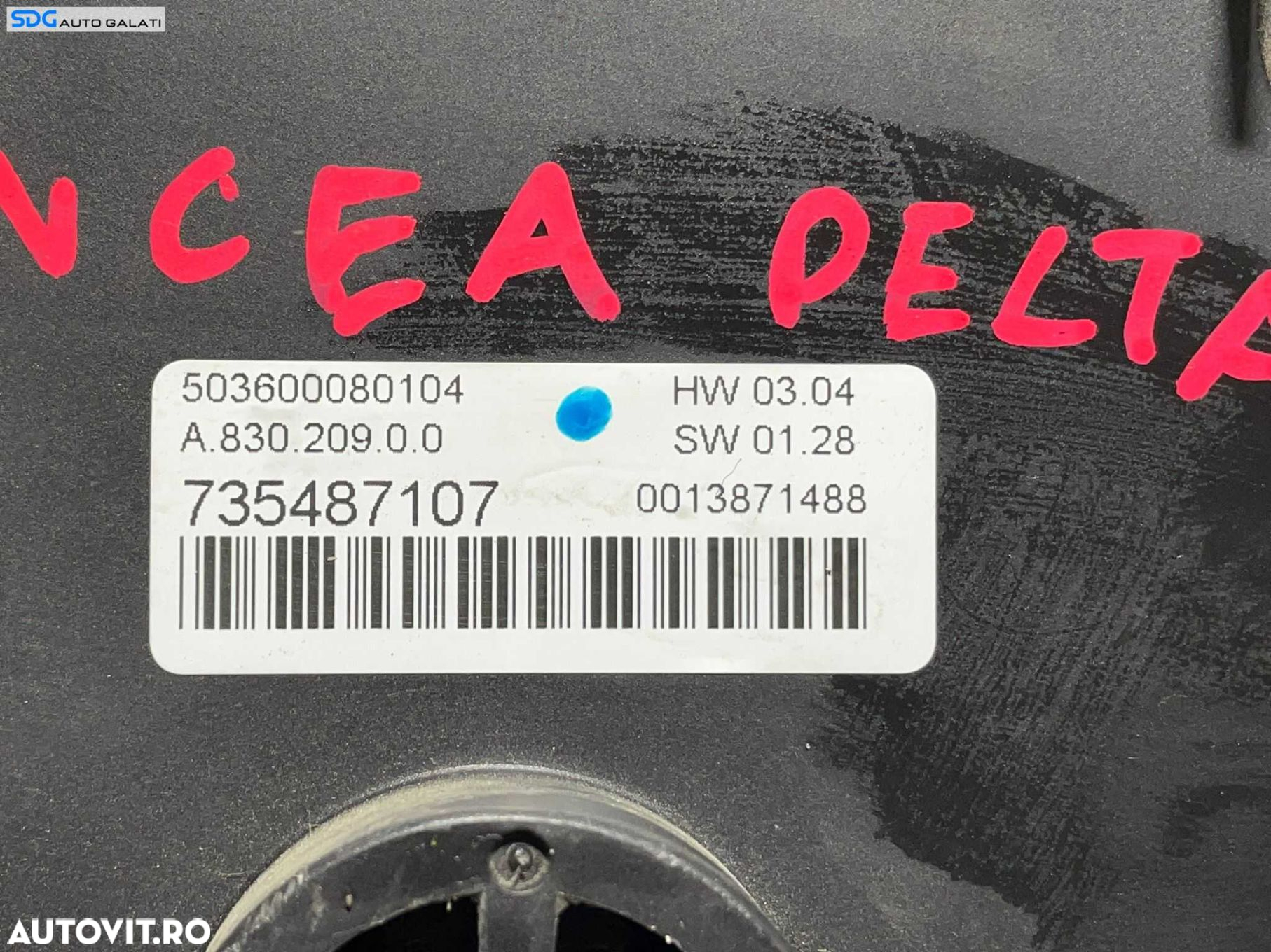 Panou Unitate Comanda AC Aer Conditionat Clima Climatronic Lancia Delta 3 2008 - 2014 Cod 735487107 [L2878] - 4