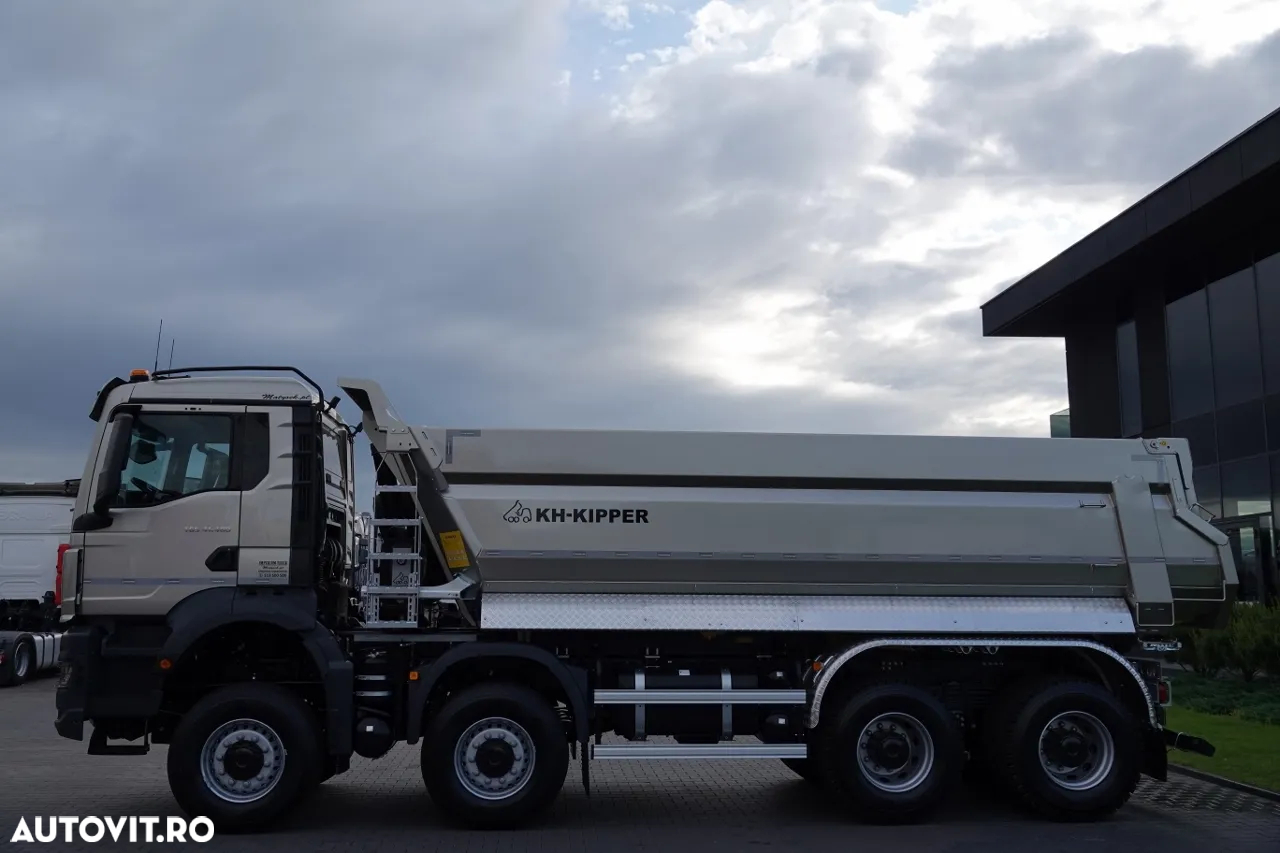 MAN TGS 41.480 / 8X8 / ​​BASCULATOR SPATE / KH-KIPPER / HARDOX / METALIC / 2025 / AUTOMAT / NOU / DISPONIBIL Imediat! - 11