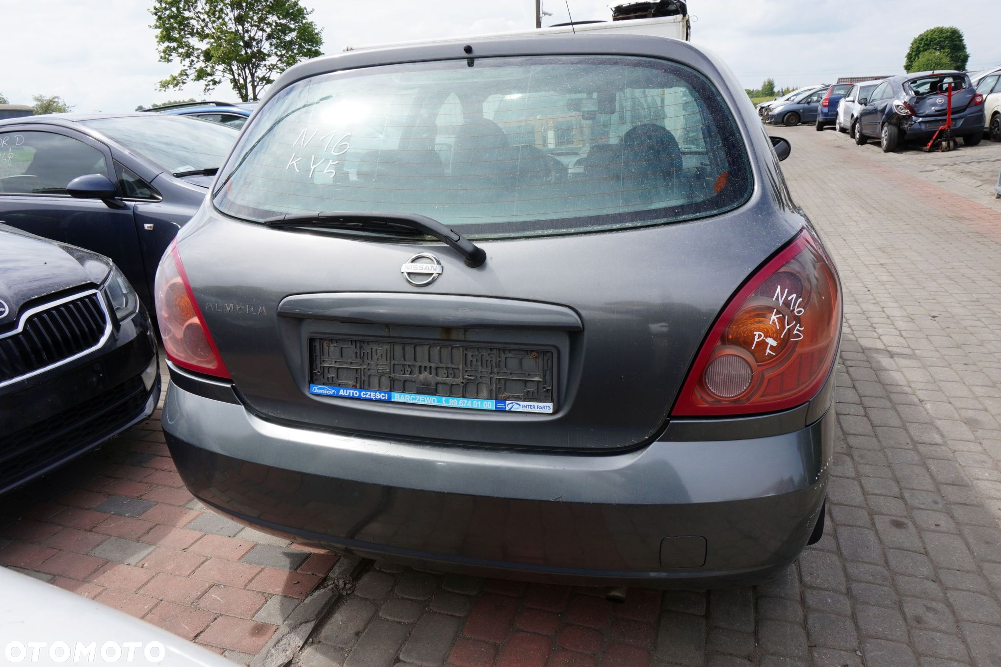 NISSAN ALMERA II N16 LIFT 5D HB 2005 KY5 1.5 16V QG15DE 98KM SZARY na części - 4