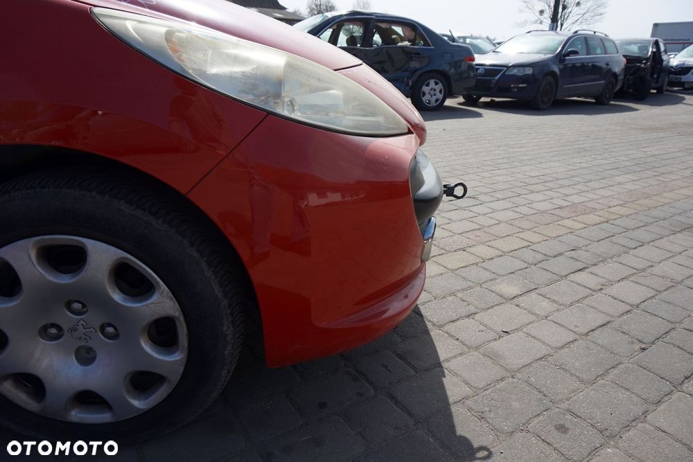 MASKA ZDERZAK BŁOTNIKI LAMPY 207  KKNB  PEUGEOT 2006-2009 CZERWONY PRZÓD KOMPLETNY - 30