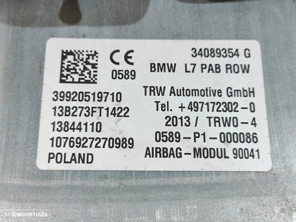 Airbag passageiro BMW Serie 3 F30 - 6