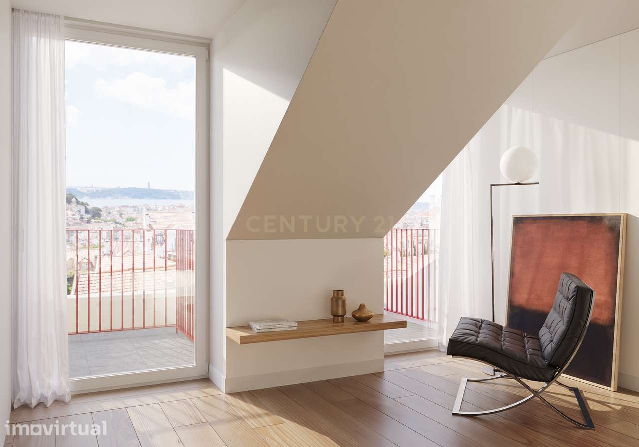 T2 Duplex com terraço e vista Rio/ Castelo na Graça | Nova Construção - Grande imagem: 2/9