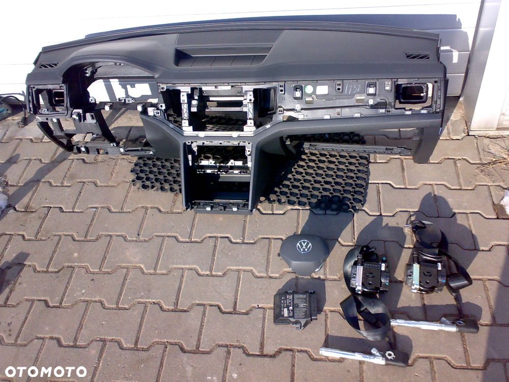 vw atlas cross sport 2021 - konsola deska pasy poduszki kpl. zestaw orginał - 1