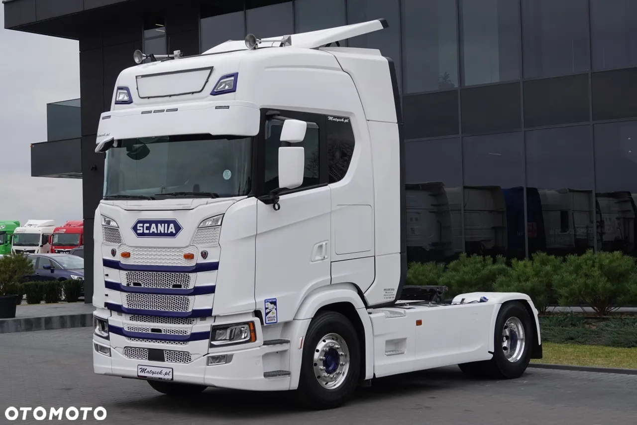 Scania S 500 / RETARDER / KLIMA POSTOJOWA   / PRZÓD NA PODUSZKACH / OPONY 100% / ALUFELGI SPROWADZONA / PO KONTRAKCIE SERWISOWYM - 4