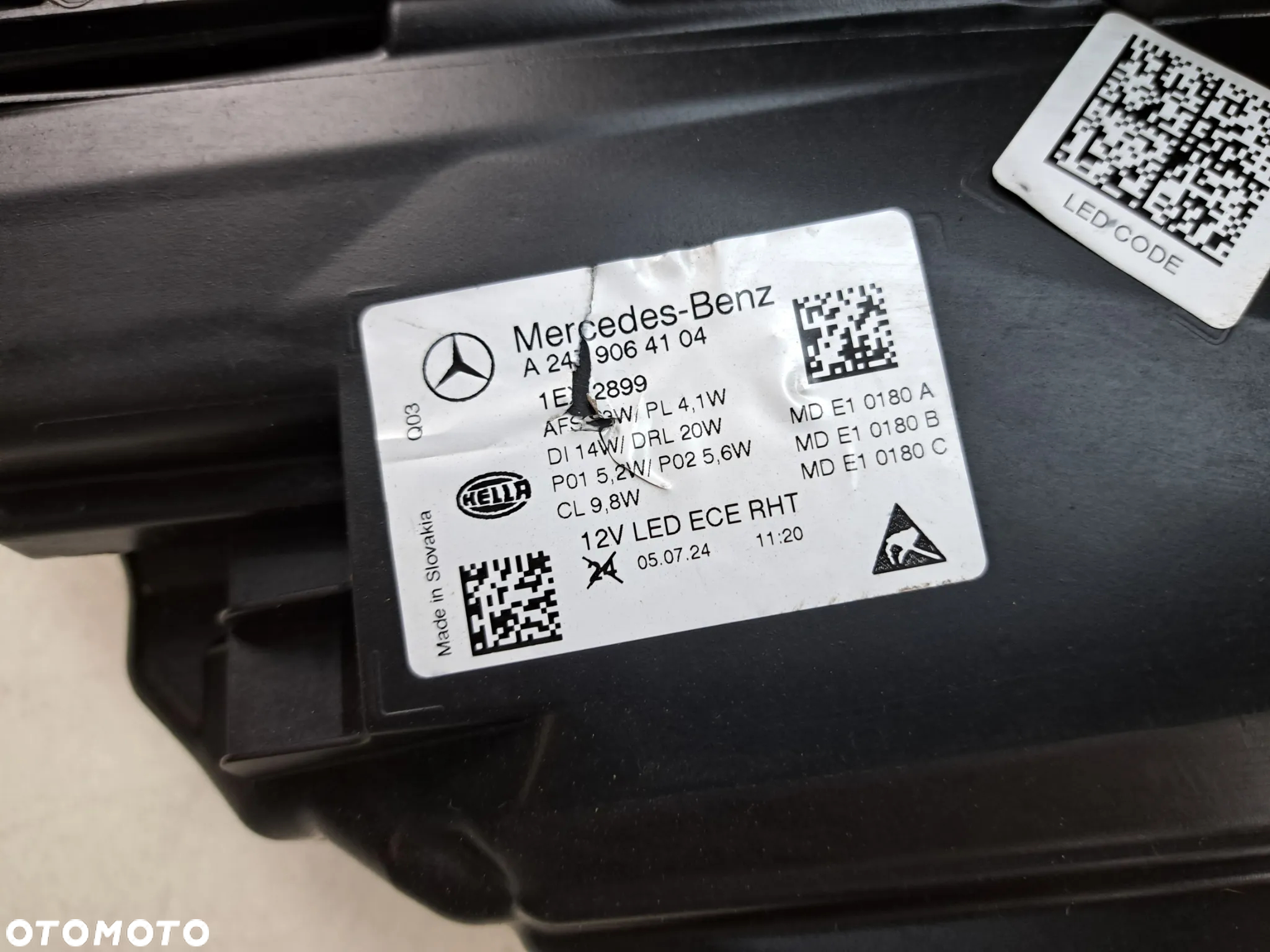 MERCEDES GLA II W247 lampa lewa FULL LED multibeam A2479064104 - 8