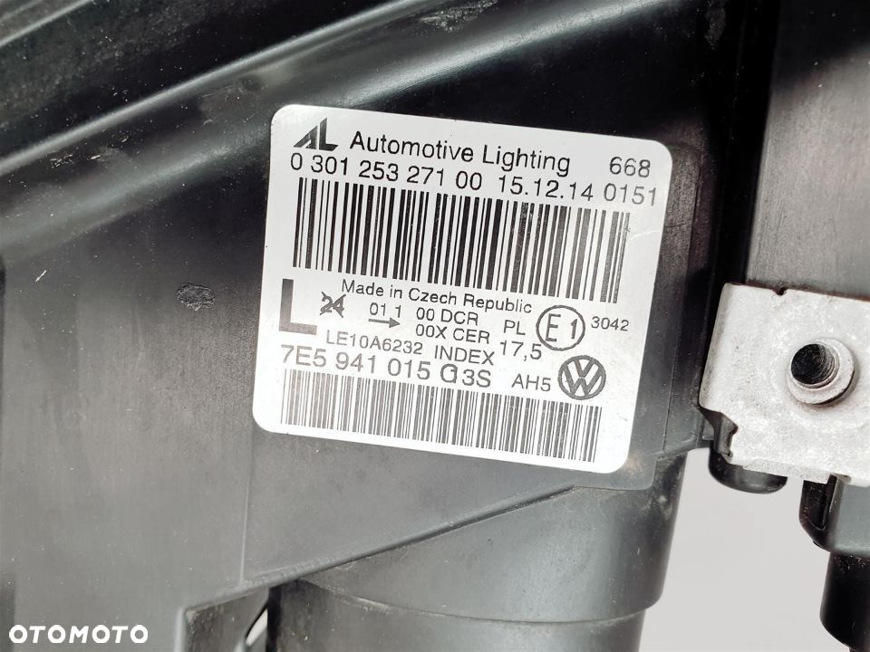VW T5 LIFT 7E5 09r LEWA LAMPA PRZÓD XENON LED EU - 10