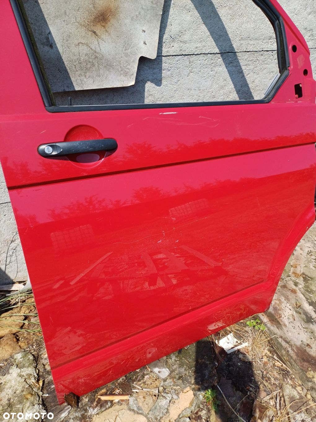 Drzwi prawe przód Volkswagen Transporter T5 CZERWONY igła BEZ KOROZJI 05r. - 4