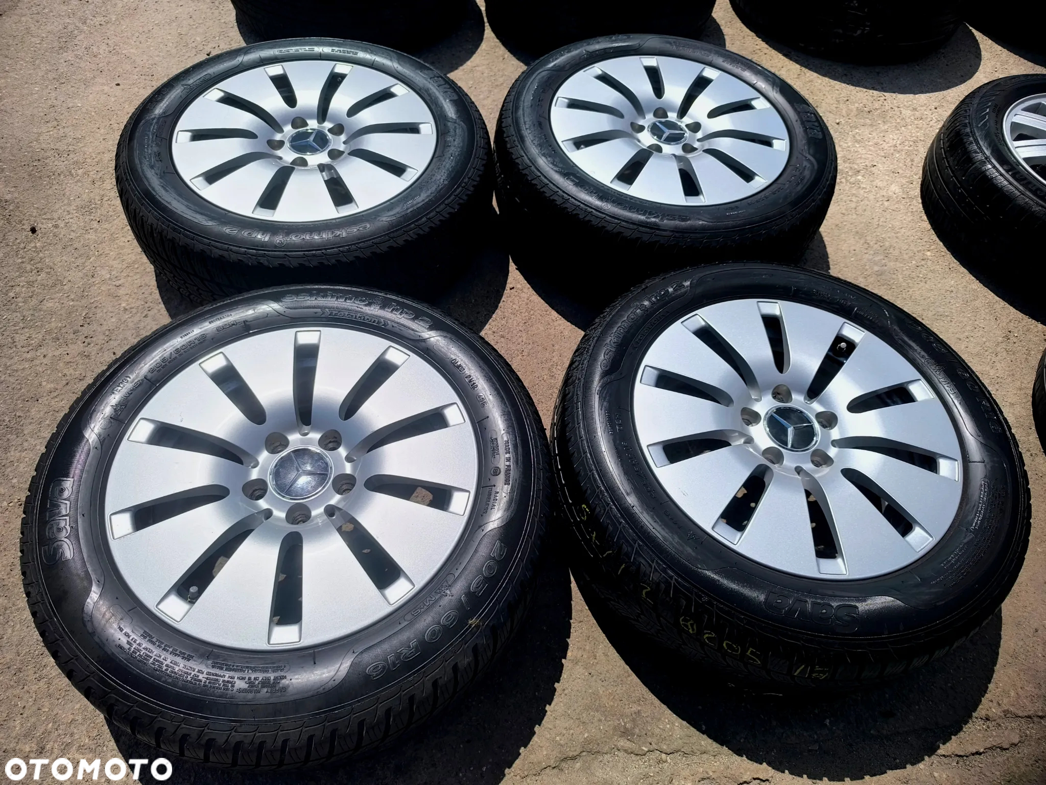 5x112 Alufelgi Felgi Aluminiowe Koła zimowe Zima 16 Mercedes A Klasa W176  W177 A177 CLA A117 B Klasa W246 W247 VITO V-KLASA C Klasa W204 W205 205/60 Alu-Rad Legnica 5mm - 2