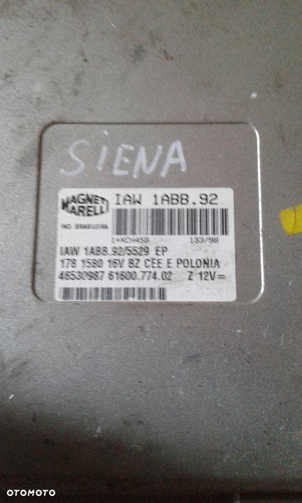 Komputer Palio Siena 1.6 IAW 1ABB.92 ASO IMMO OFF - 2