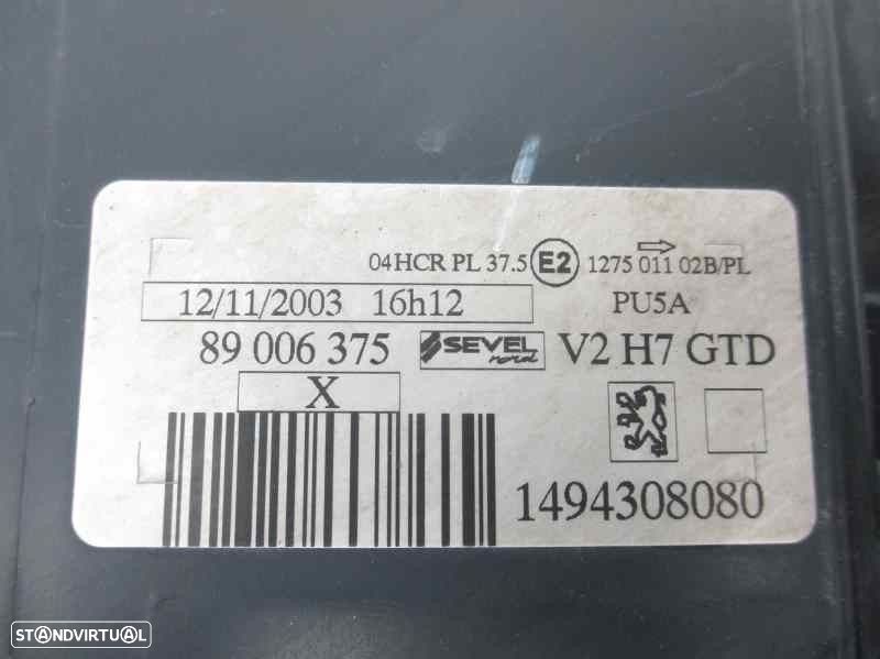 FAROL ESQUERDO PEUGEOT 807 2002 -1494308080 - 3