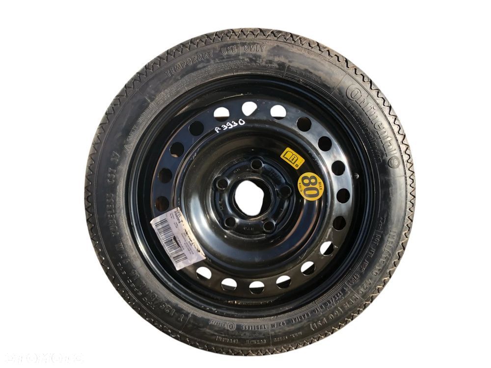 3930. koło zapasowe dojazdowe 125/80 r16 5x120 67.1mm et:41 opel insignia - 4