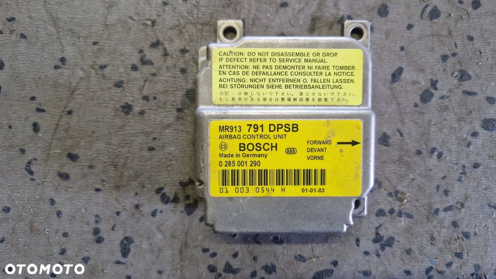 MITSUBISHI CARISMA MODUŁ PODUSZEK POWIETRZNYCH 0285001290 - 1