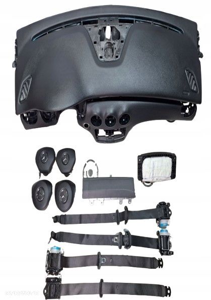 komplet poduszki deska pas pasy mercedes cla w117 - 1