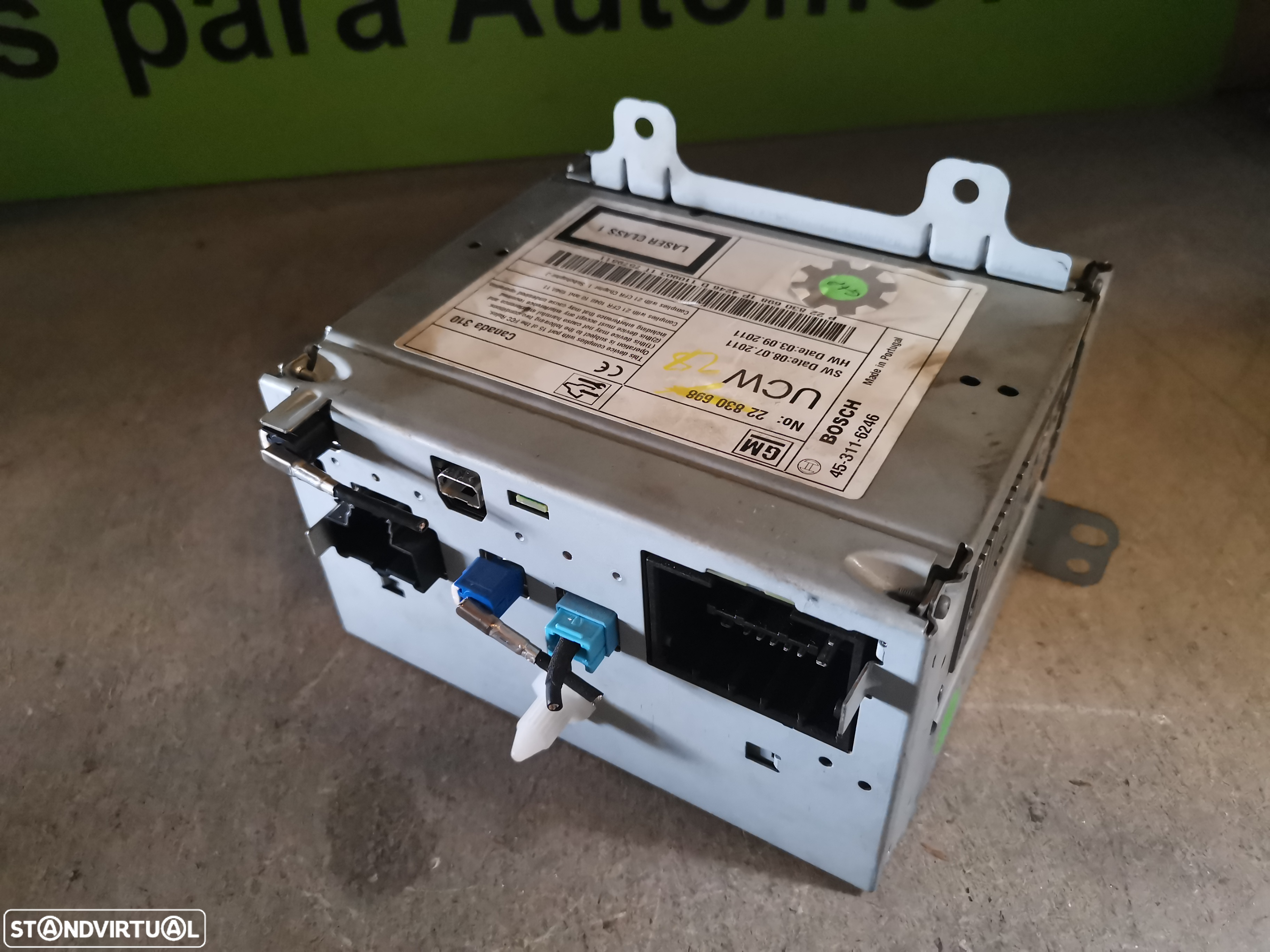 OPEL ASTRA J RÁDIO DISPLAY ECRÃ - D020 R126 - 6