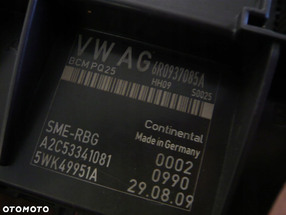 moduł komfortu 6r0937085a volkswagen polo 6r - 2