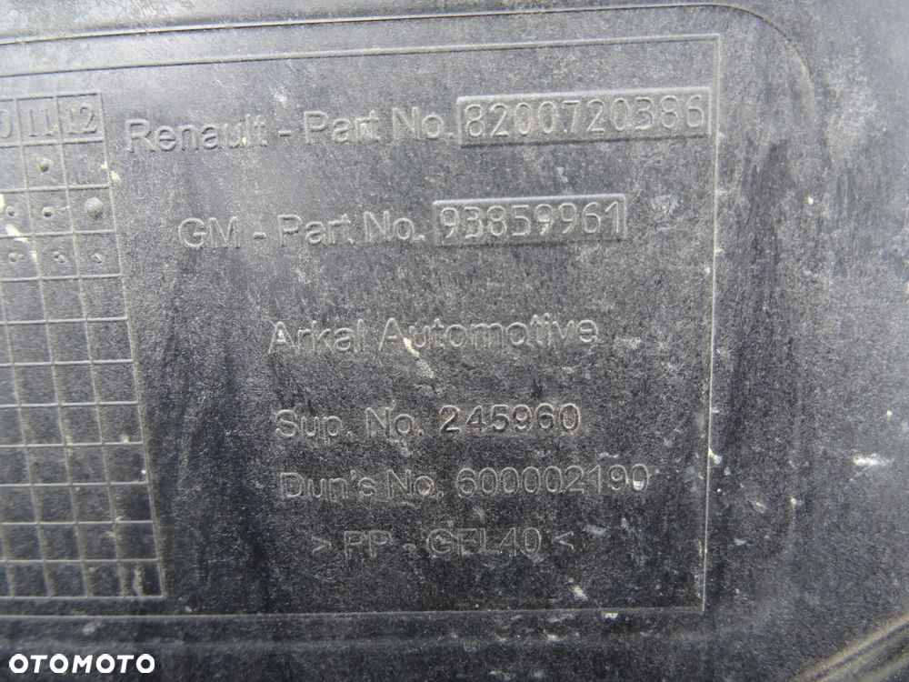 OBUDOWA PODSTAWA SKRZYNKA AKUMULATORA RENAULT TRAFIC NISSAN PRIMASTAR OPEL VIVARO LIFT - 7