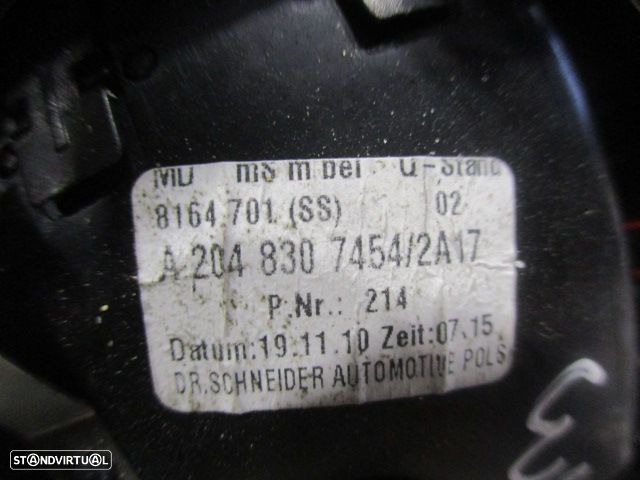 Grelha Friso A2048307454 MERCEDES W204 S204 2010 C220cdi 170CV 5P PRETO MEIO GRE DE VENTILAÇÃO - 3