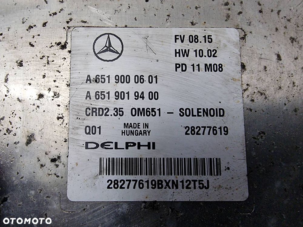 KOMPUTER SILNIKA ECU MERCEDES SPRINTER 313 A6519000601 - 3