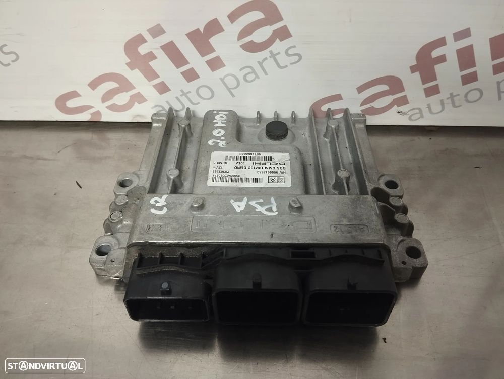 UNIDADE / CENTRALINA DO MOTOR PEUGEOT 308 508 / CITROEN C5 C4 2.0HDI 9666912580 28303589 9677563880 DCM3.5 - 2