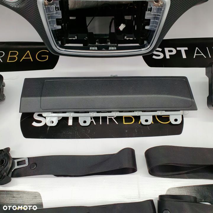 MERCEDES A KLASA W176 LIFT DESKA ROZDZIELCZA KONSOLA KOKPIT PULPIT PODUSZKI AIRBAG AIR BAG PASY KIT SET - 6