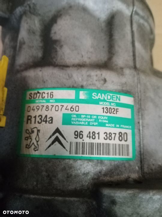 Sprężarka klimy klimatyzacji kompresor Citroen c5 c4 Peugeot 407 9648138780 - 3
