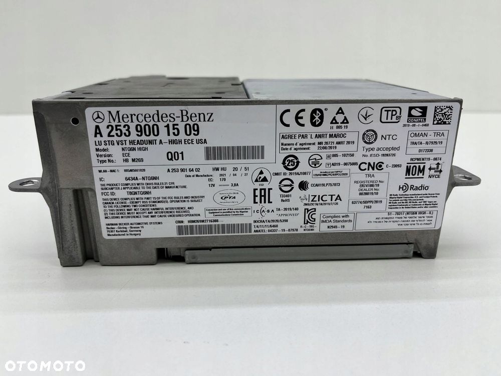 MERCEDES GLC X253 C253 RADIO CZYTNIK NAWIGACJA NTG6 EUROPA A2539001509 - 2