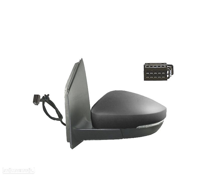 ESPELHO COMPLETO LADO ESQUERDO VOLKSWAGEN VW POLO 09-17 LED - 1
