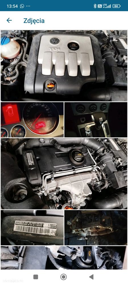 VW Passat B6 2.0 TDI BKP silnik słupek - 5