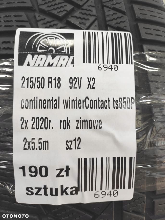 215/50r18 continental 2020 opony zimowe 5,5mm 6940 - 10
