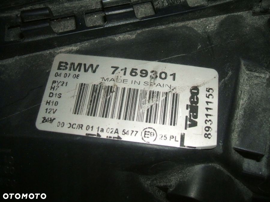 BMW 1 E81 E82 E87 LAMPA LEWA XENON BIXENON 7159301 89311155 - 9