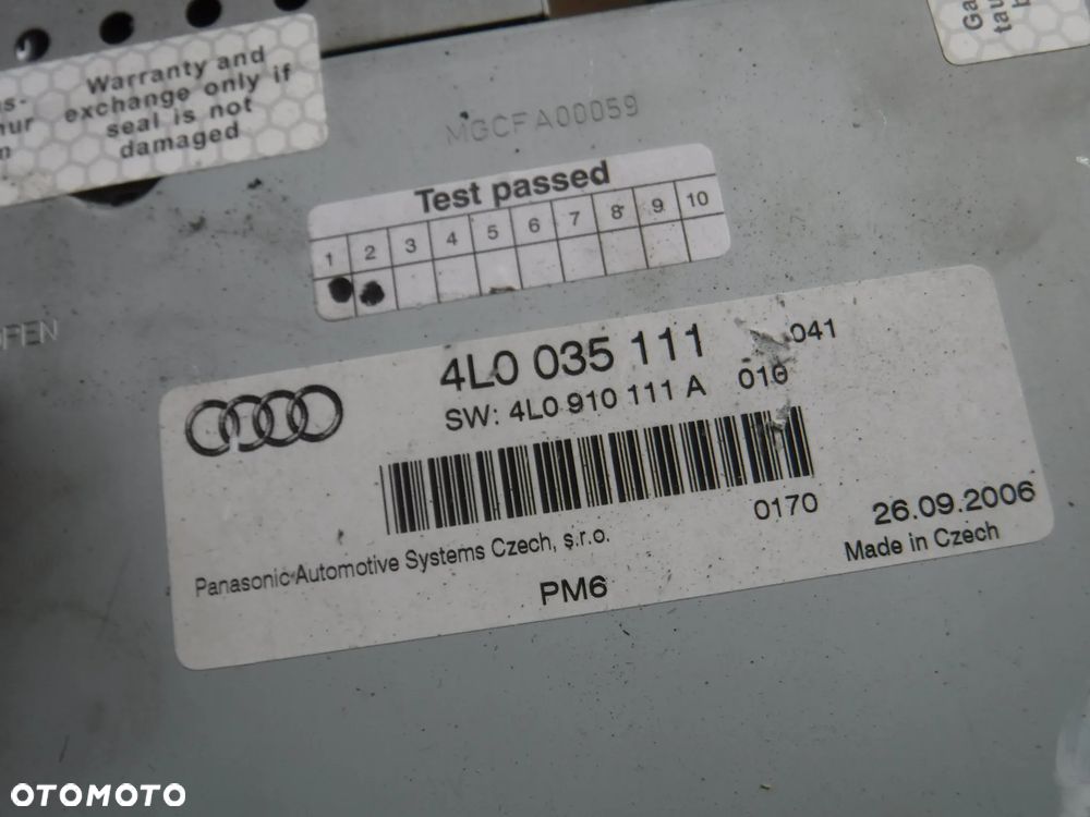 Audi Q7 4L A8 D3  zmieniarka CD 4L0035111 4L0910111A 4E0035111A - 2