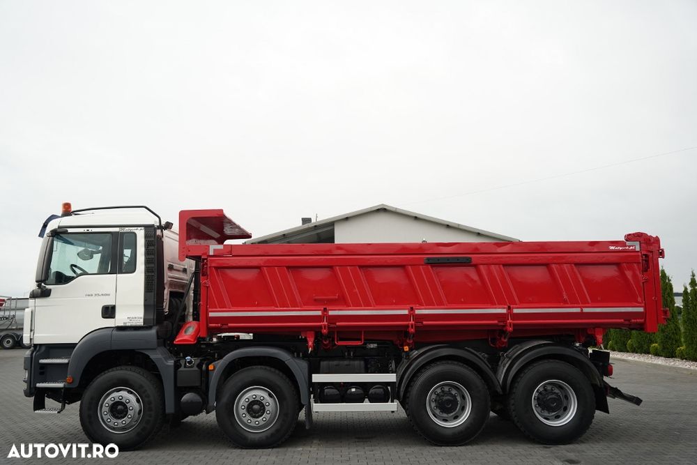 MAN TGS 35.400 / 8X4 / BASCULATOR CU 2 LATE / HIDRODECKER / MEILLER / AUTOMAT - 13
