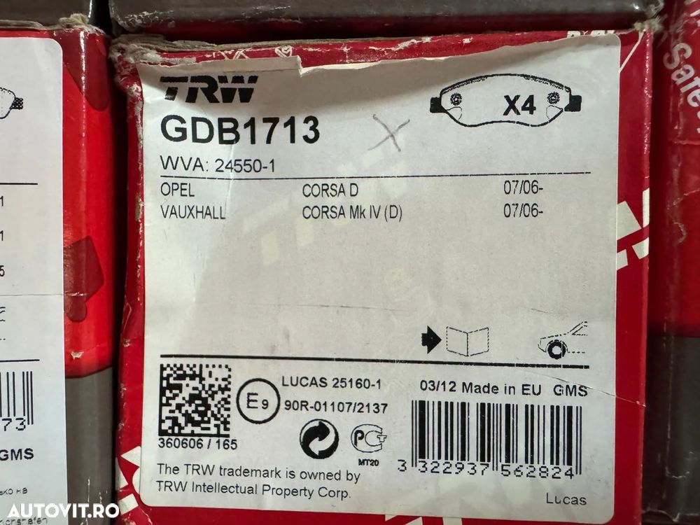 GDB1713 | Set Placute Frana | Opel Corsa D - 1