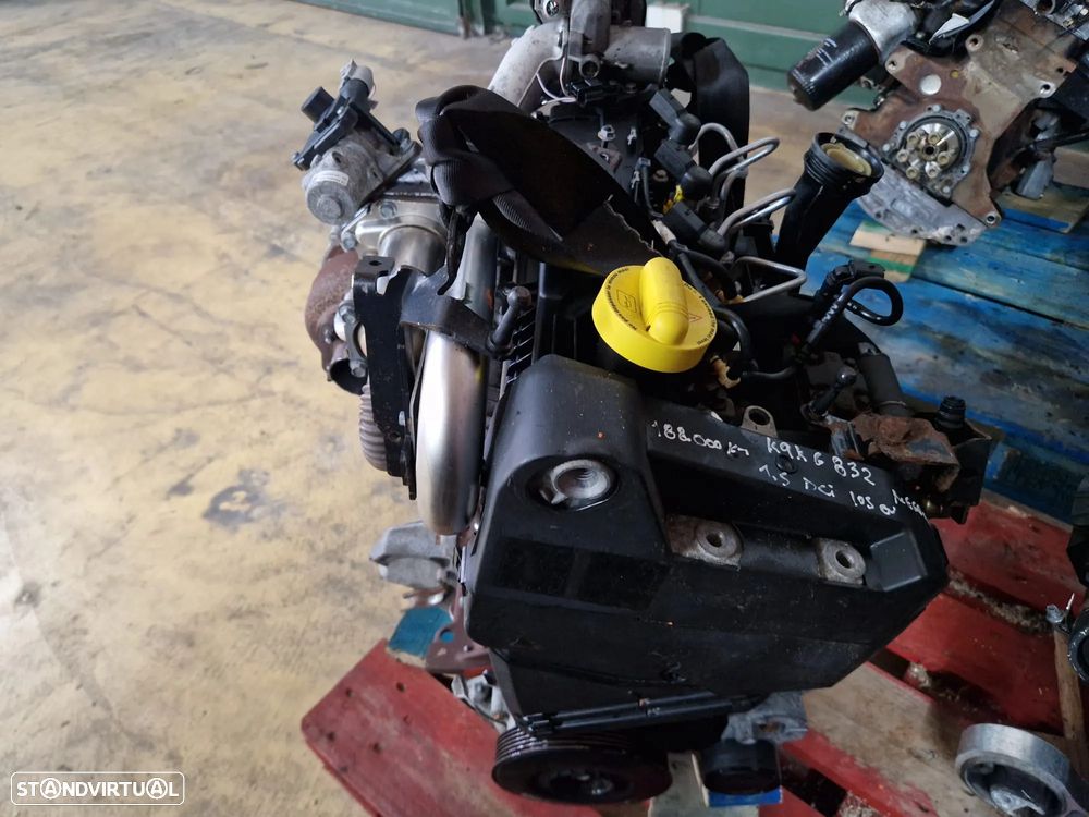 Motor usado K9KG832 RENAULT MEGANE III 3 1.5 DCI 105CV SCENIC K9K832 K9K - 4