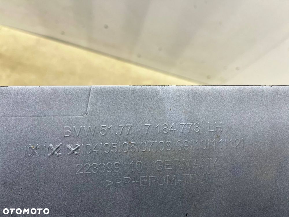 Listwa progowa BMW 5 F10 F11 sedan kombi 10-17r. lewa nakładka progu zewnętrzna kolor Mineralweiss - 15