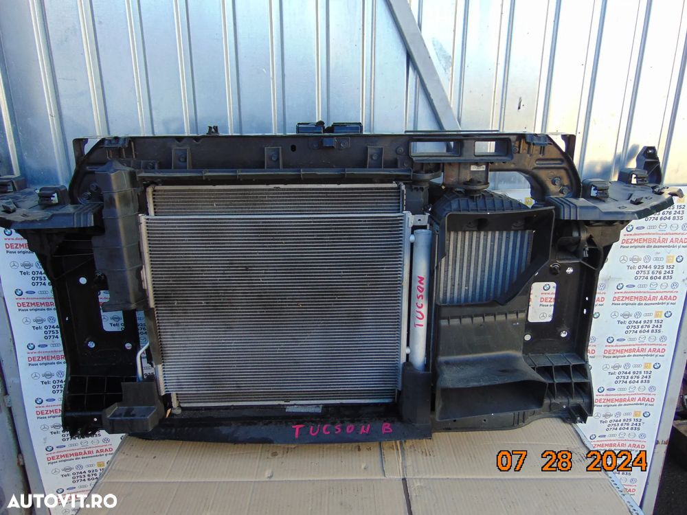 Trager Hyundai Tucson 2015-2021 trager complet radiatoare armatura senzor pietoni 1.6 benzina manual ventilator - 1
