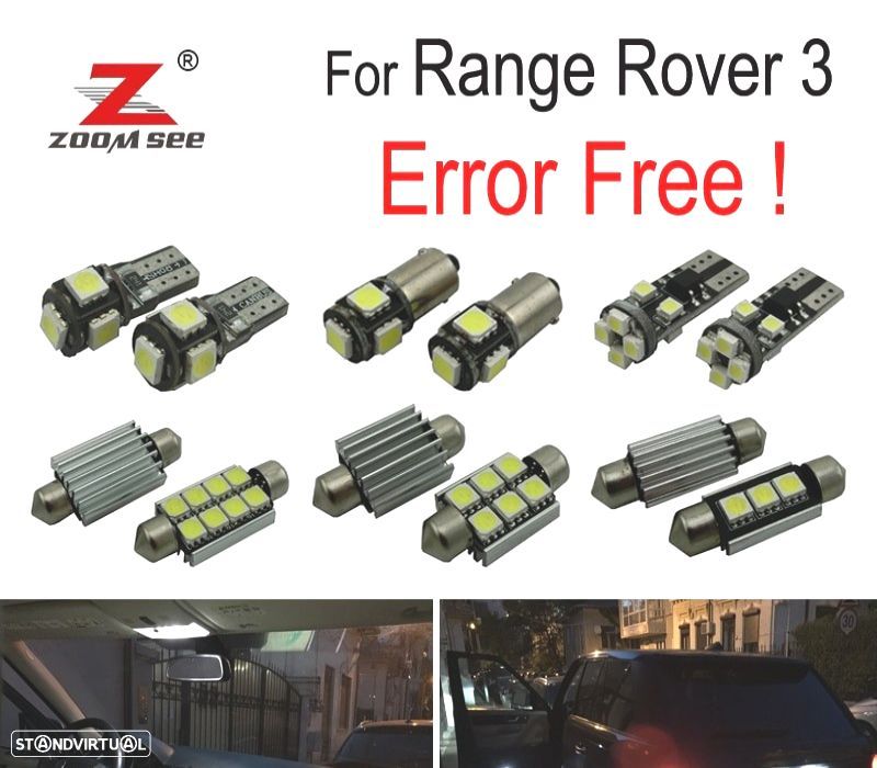 KIT COMPLETO 22 LAMPADAS LED INTERIOR LAND ROVER 3 06-12 - 1