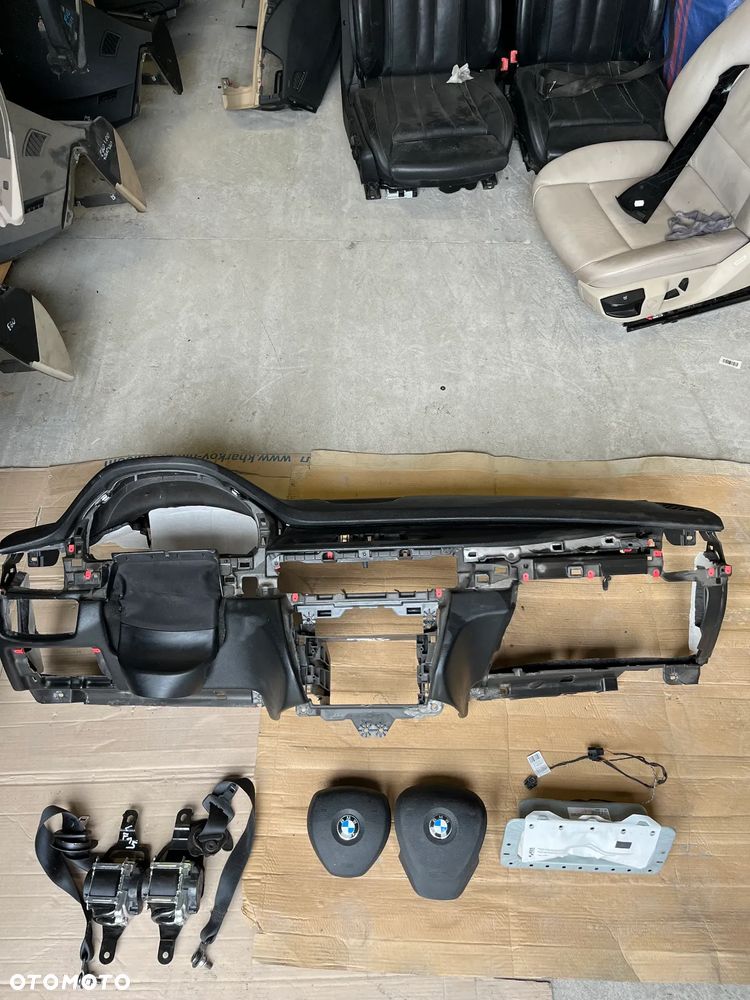 BMW X5 F15 DESKA ROZDZIELCZA KOKPIT KONSOLA AIRBAG NAPINACZE ORYGINAŁ KOMPLET - 3