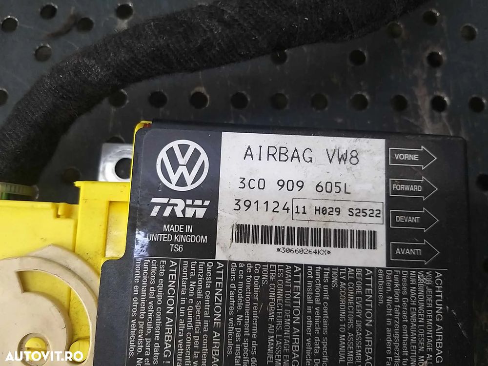 Modul calculator airbag seat leon 1p 3c0909605l - 2