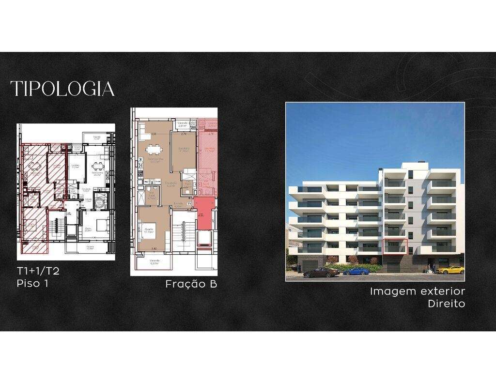 Apartamento T2 em Armação de Pêra de 95,00 m2