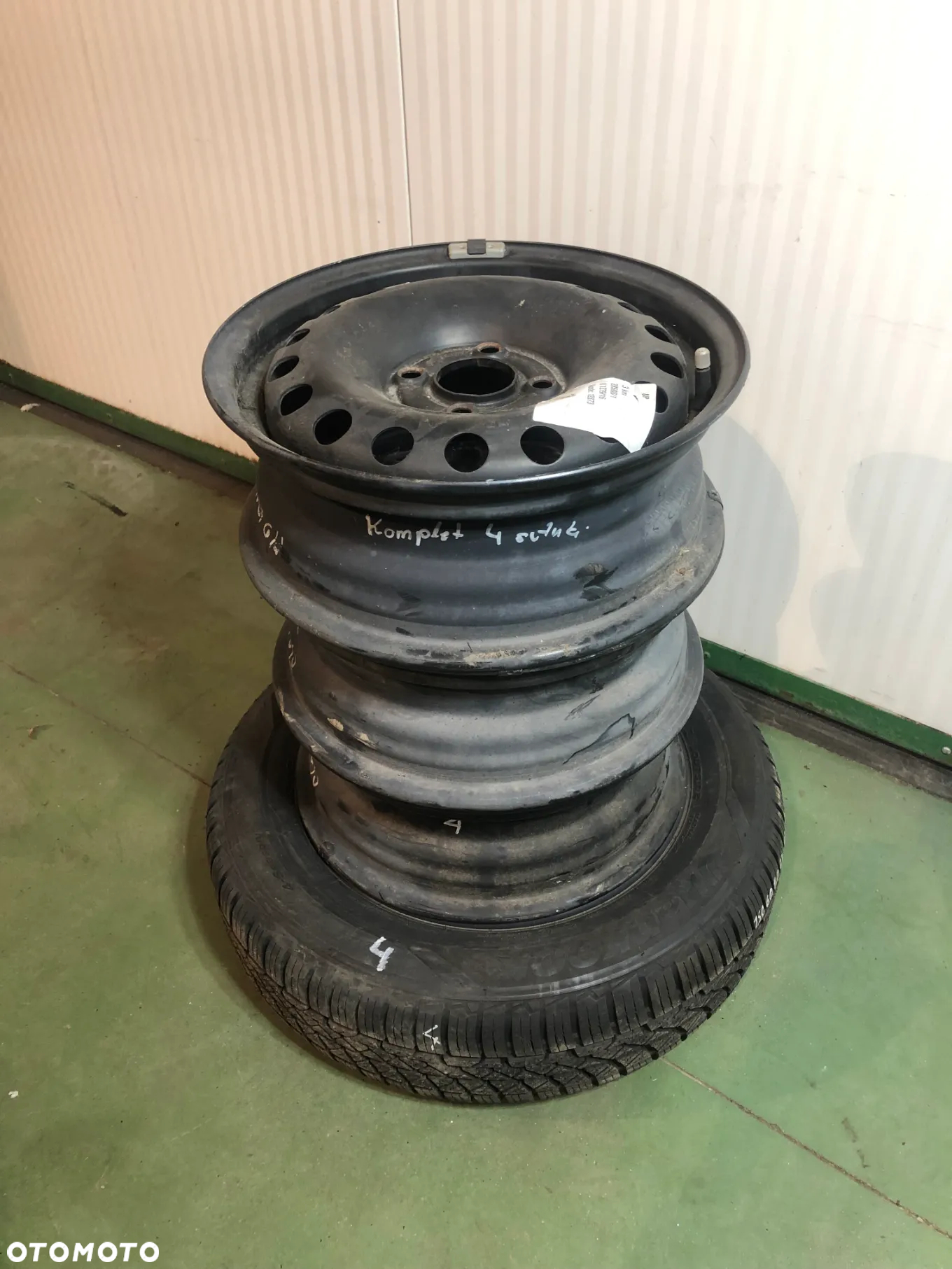 FELGI STALOWE STALÓWKI FELGA STALOWA ZIMOWA    VW UP  SKODA CITIGO 14 CALI 5J ET 35 1S0601027G/J   POTESTOWE MINIMALNY PRZEBIEG - 2