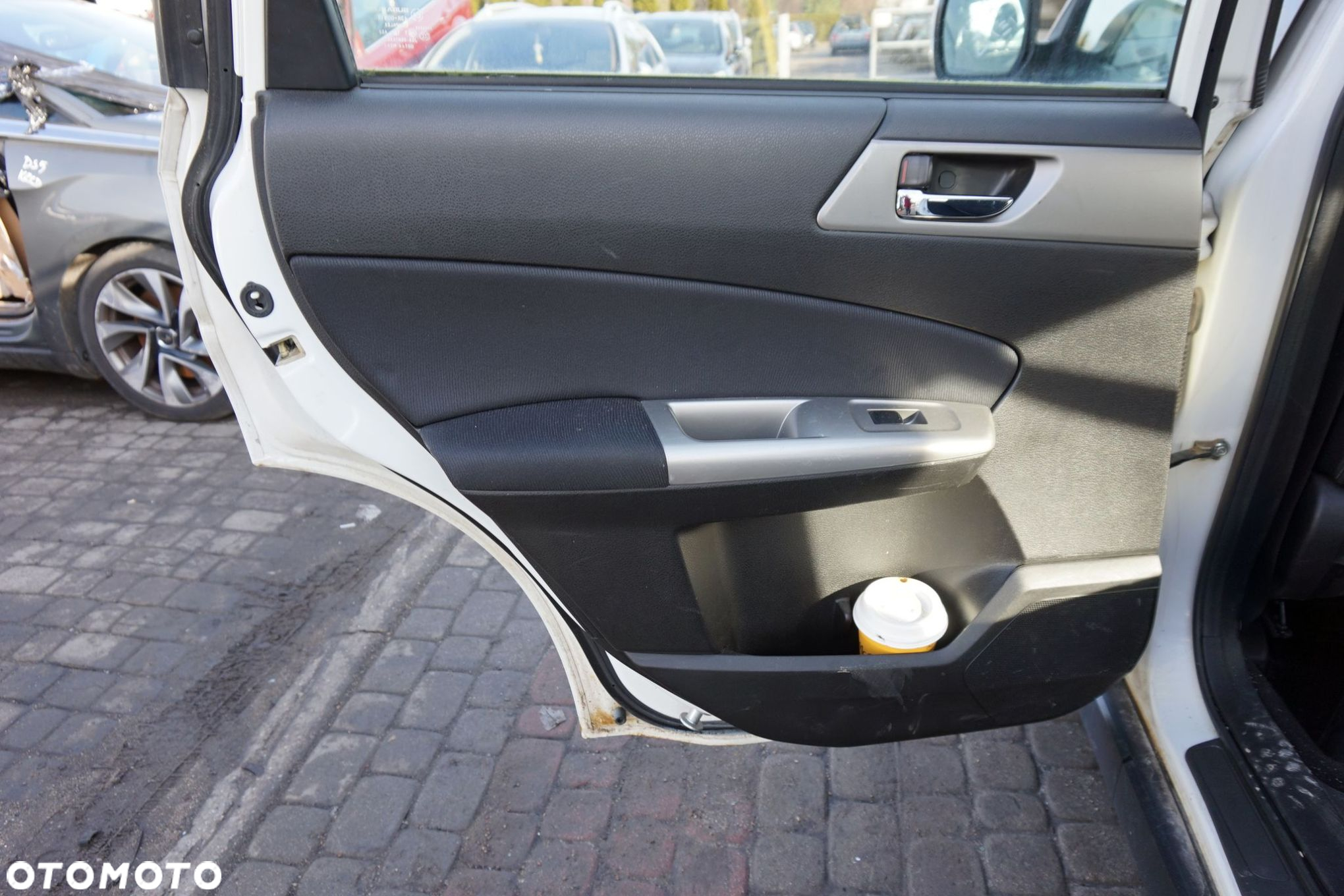 DRZWI TYLNE LEWE FORESTER III SH 37J  BIAŁY SUBARU 2008-2013 - 6