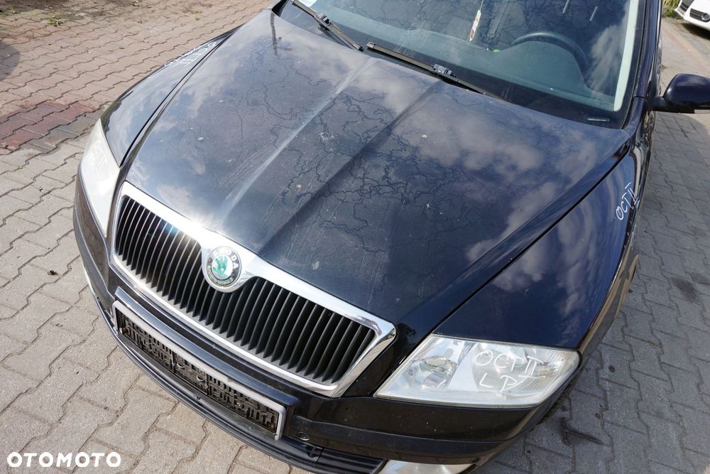 MASKA ZDERZAK BŁOTNIKI LAMPY OCTAVIA II 1Z3 9910  SKODA 2004-2008 CZARNY PRZÓD KOMPLETNY - 3
