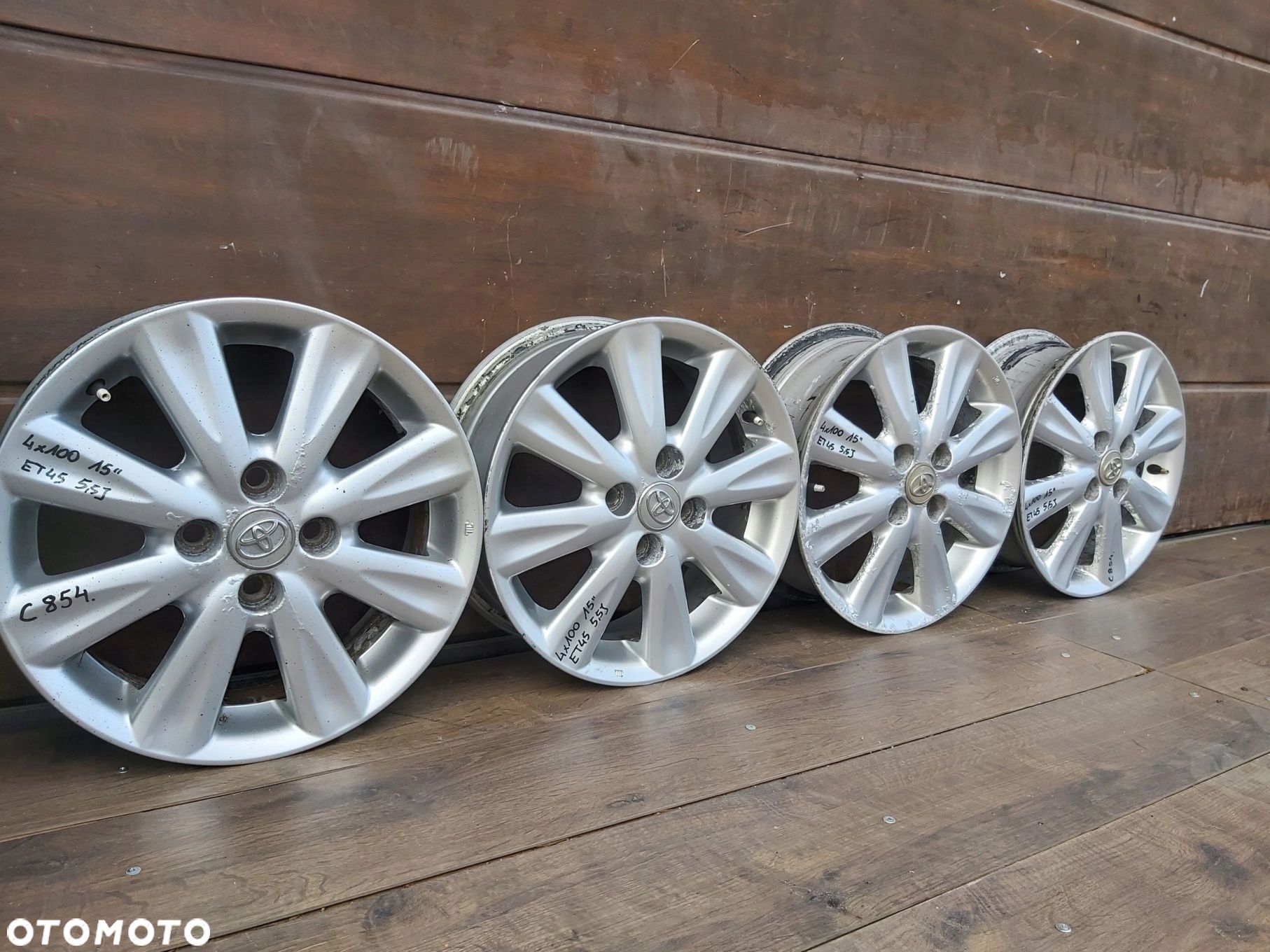 Toyota Yaris I II III Alufelgi 15 4 x 100 et45 - 1