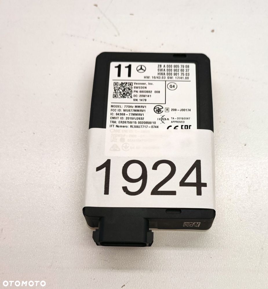 MERCEDES RADAR MODUŁ DISTRONIC A0009057908 - 4
