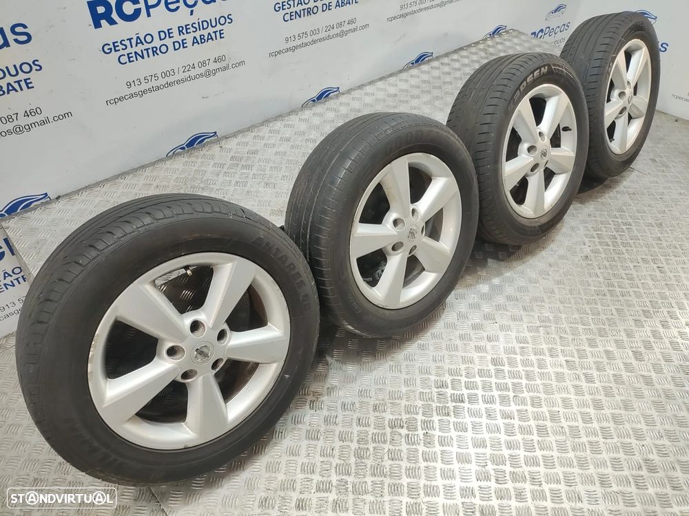Conjunto de jantes 17 Nissan Qashqai J10 6,5J ET40 5x114,3 Original - 3